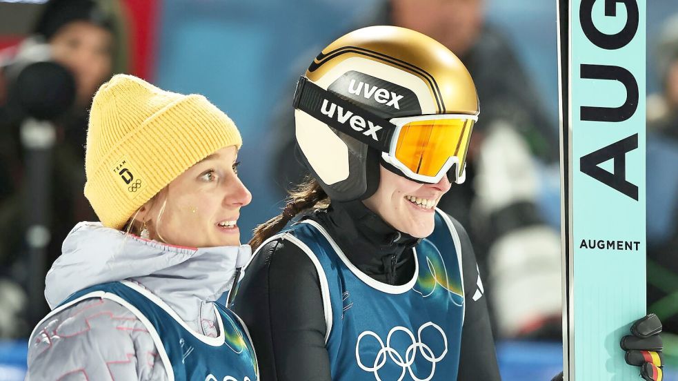 Katharian Schmid und Selina Freitag verpassten die Medaillenplätze. Foto: Daniel Karmann