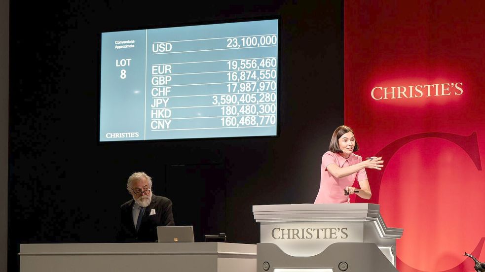 Das Bietergefecht dauerte rund 45 Minuten. (Handout) Foto: -/CHRISTIE’S IMAGES LTD. 2025/dp