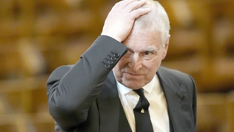 Der ehemalige Prinz Andrew taucht in den Epstein-Akten prominent auf. (Archivbild) Foto: Aaron Chown