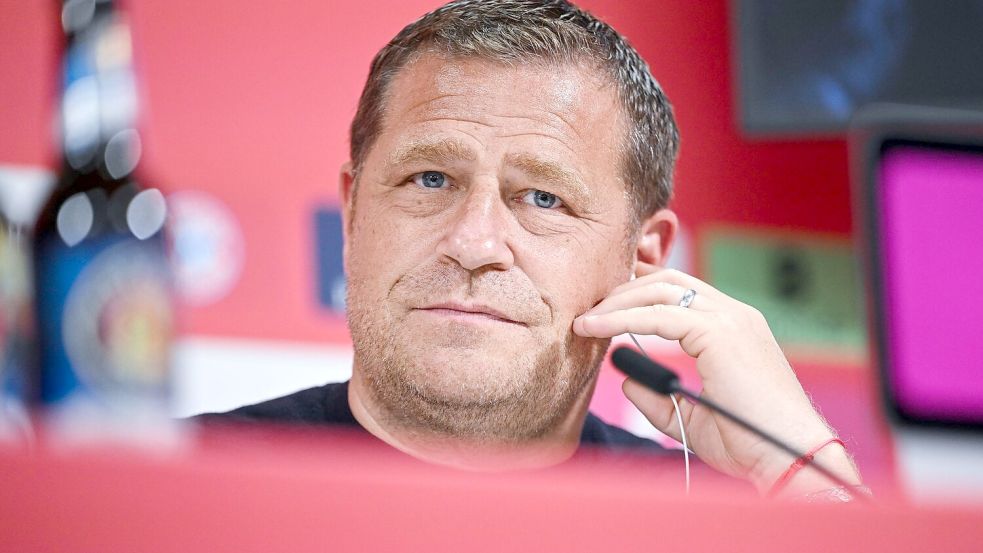 Spricht über die Münchner Planungen: Sportvorstand Max Eberl. (Archivbild) Foto: Harry Langer