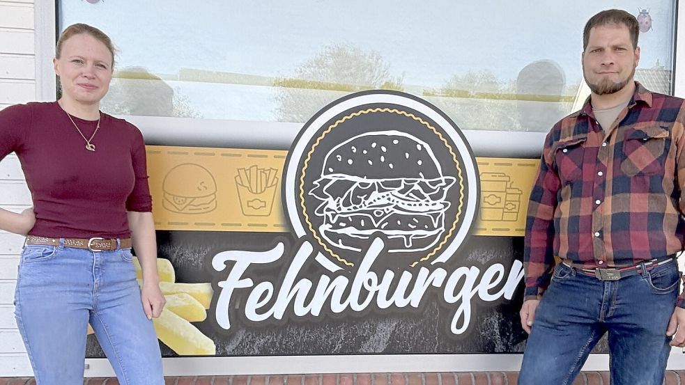 Das Ehepaar Neele und Benjamin Bathge hatte im Mai 2025 den Imbiss „Fehnburger“ in Idafehn eröffnet. Doch das Geschäft ist bereits wieder geschlossen. Foto: Archiv/Henrik Zein