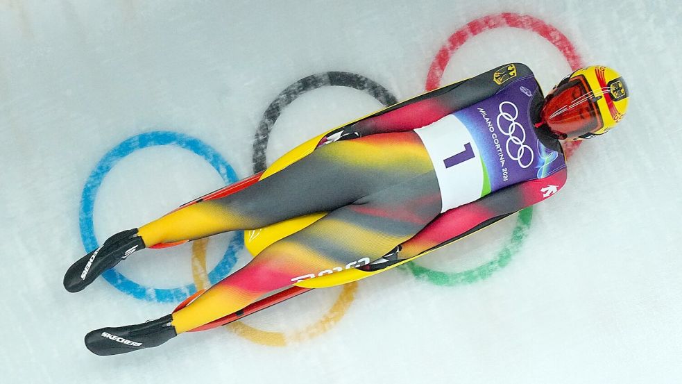 Julia Taubitz siegte nach vier Läufen in Cortina klar. Foto: Michael Kappeler