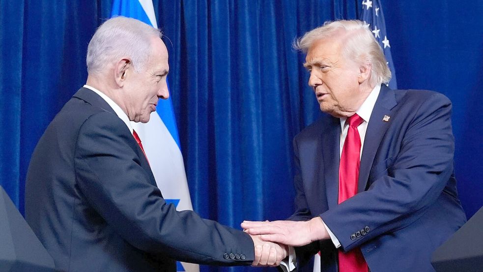 Es ist das siebte Treffen zwischen Israels Premier Netanjahu und US-Präsident Trump seit Trumps Amtsantritt. (Archivbild) Foto: Alex Brandon/AP/dpa