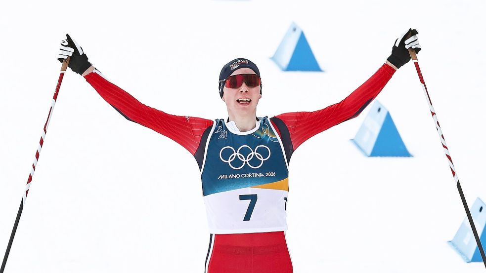 Jens Luraas Oftebro war bei sehr schwierigen Bedingungen der beste Kombinierer. Foto: Daniel Karmann