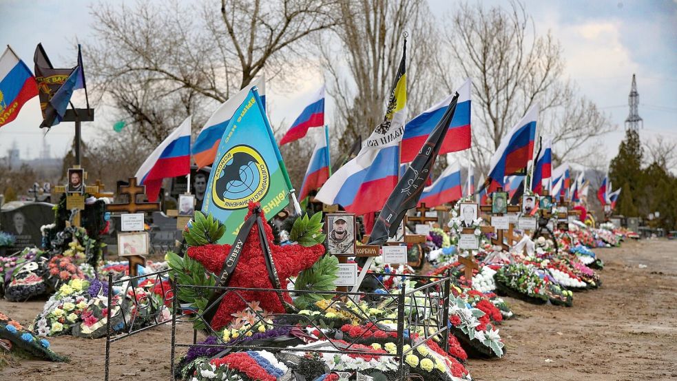 Die Nato geht davon aus, dass Russland in seinem Krieg gegen die Ukraine erhebliche Verluste zu verkraften hat. Foto: Uncredited/AP/dpa