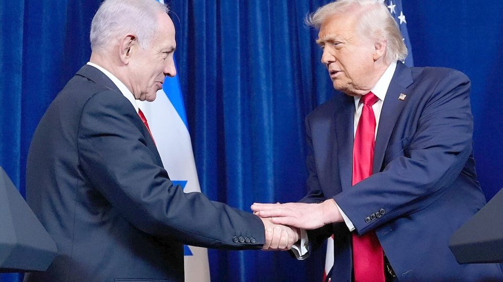 Trump und Netanjahu haben sich seit Trumps Amtsantritt bereits sieben Mal getroffen. (Archivbild) Foto: Alex Brandon/AP/dpa
