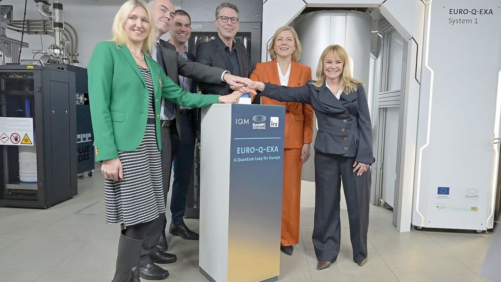 Der Quantencomputer Euro-Q-Exa wird offiziell in Betrieb genommen. Foto: Malin Wunderlich