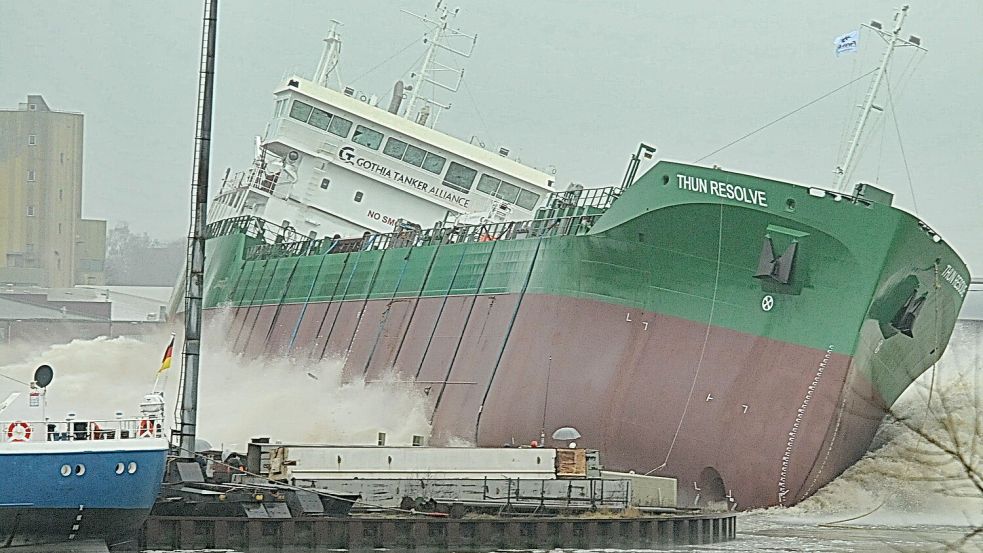 Die „Thun Resolve“ wurde erfolgreich zu Wasser gelassen. Foto: Bodo Wolters