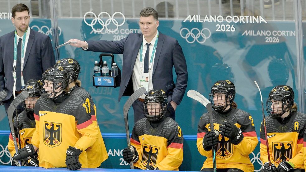 Deutschlands Eishockey-Frauen sind im Olympia-Viertelfinale ausgeschieden Foto: Peter Kneffel