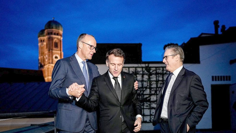 Bei den Europäern geht es nun um „Selbstbehauptung“ - das Wort der Stunde. Foto: Kay Nietfeld/dpa-Pool/dpa