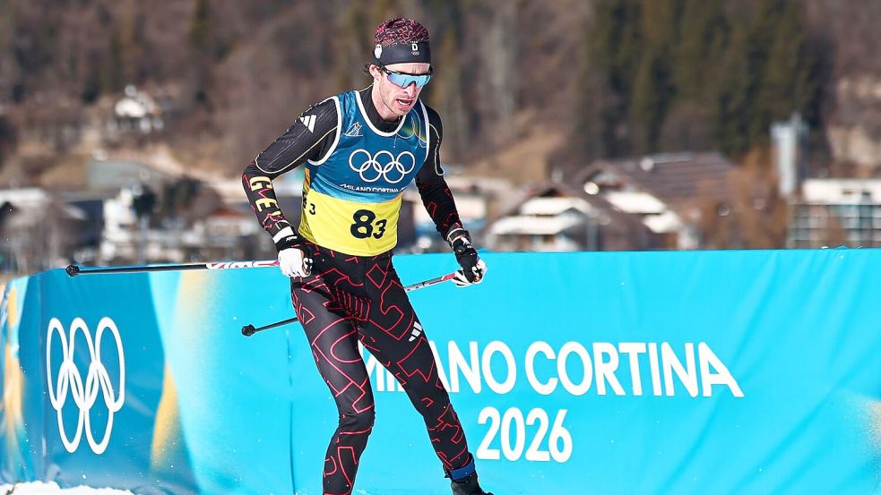 Die deutschen Langläufer um Florian Notz konnten nicht in den Kampf um Edelmetall eingreifen. Foto: Daniel Karmann