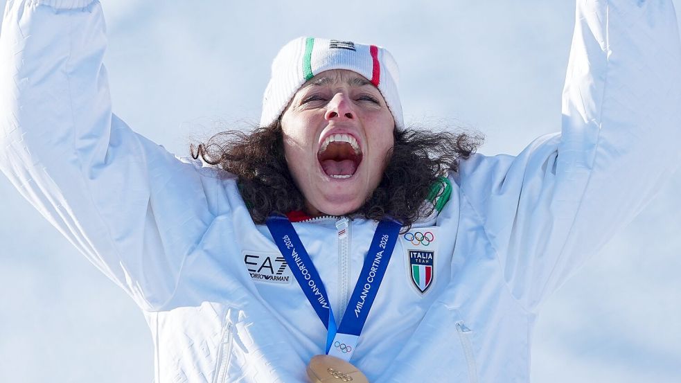 Wieder Gold: Federica Brignone erlebt ein olympisches Ski-Märchen. Foto: Michael Kappeler