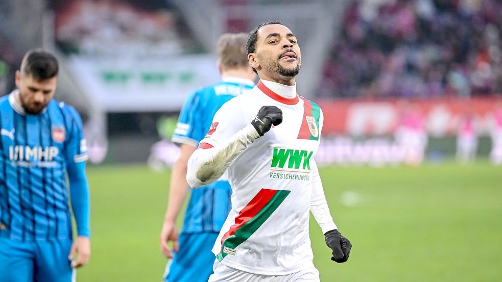 Alexis Claude-Maurice ist Augsburgs Matchwinner. Foto: Harry Langer