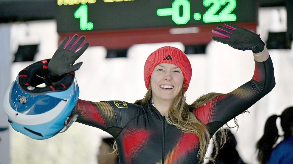 Laura Nolte will mit Deborah Levi auch im Zweierbob Gold holen. Foto: Robert Michael