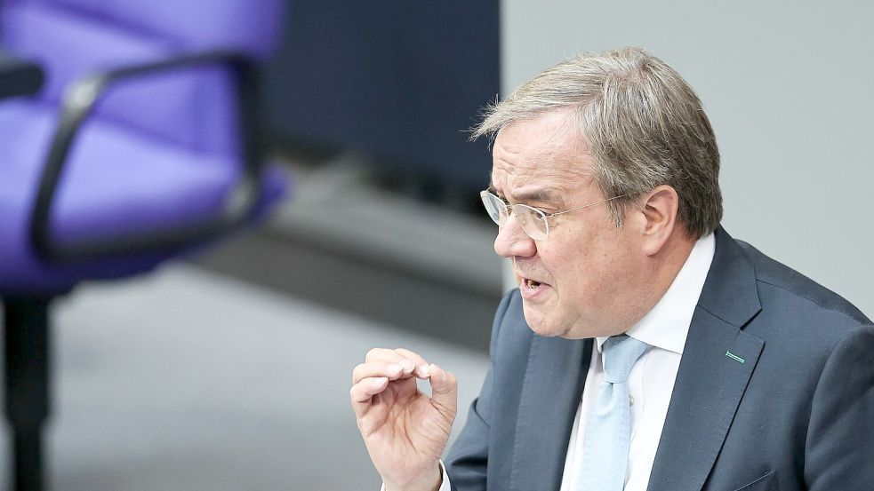 Laschet dämpft die Erwartungen an die Gespräche mit Frankreich über einen europäischen Atomschirm. (Archivfoto) Foto: Hannes P. Albert/dpa