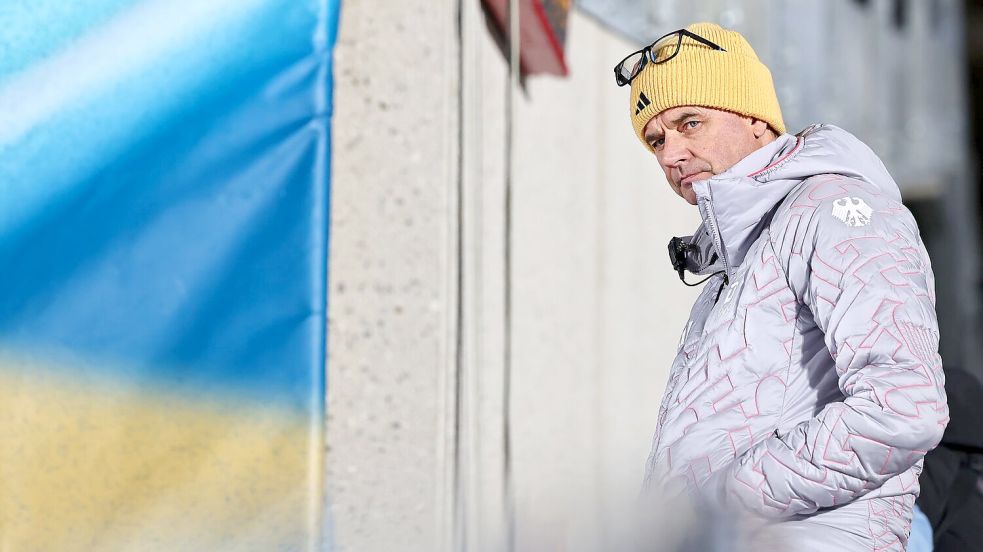 Bundestrainer Stefan Horngacher mit einer durchwachsenen Olympia-Bilanz. Foto: Daniel Karmann