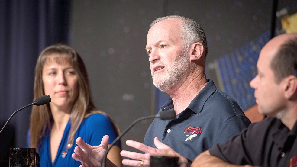 Kelly Fast (links) ist Chefin für Planetenverteidigung bei der US-Raumfahrtbehörde Nasa. Foto: IMAGO/piemags