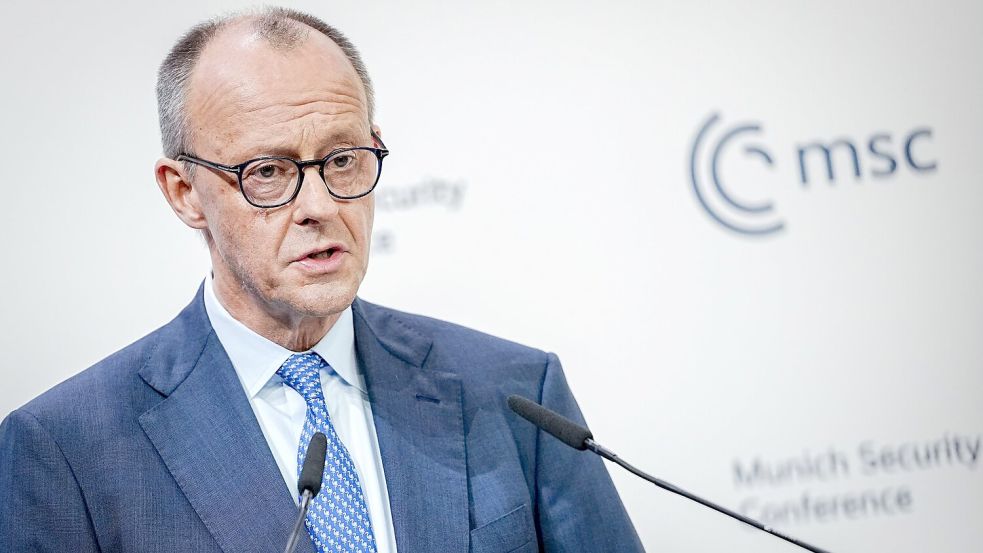 Der Kanzler mit seiner Rede in München erheblich dazu beigetragen, dass nun intensiv über eine europäische nukleare Abschreckung diskutiert wird. Foto: Kay Nietfeld/dpa