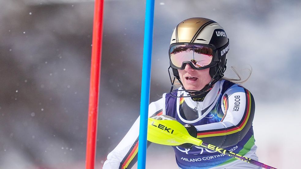 Lena Dürr schied im zweiten Durchgang nach weniger als zwei Sekunden aus. Foto: Michael Kappeler