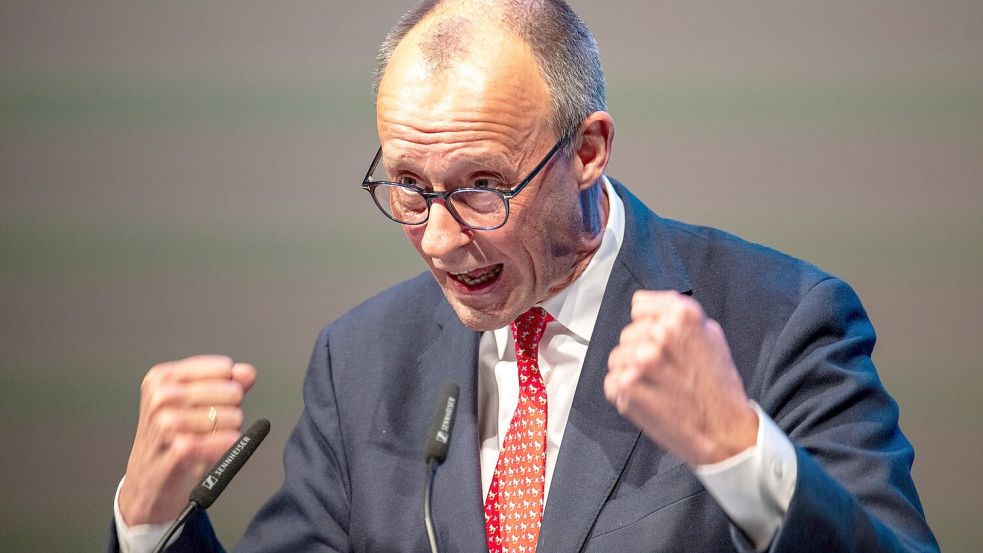 Beim Politischen Aschermittwoch gab sich Merz kämpferisch. Foto: Harald Tittel