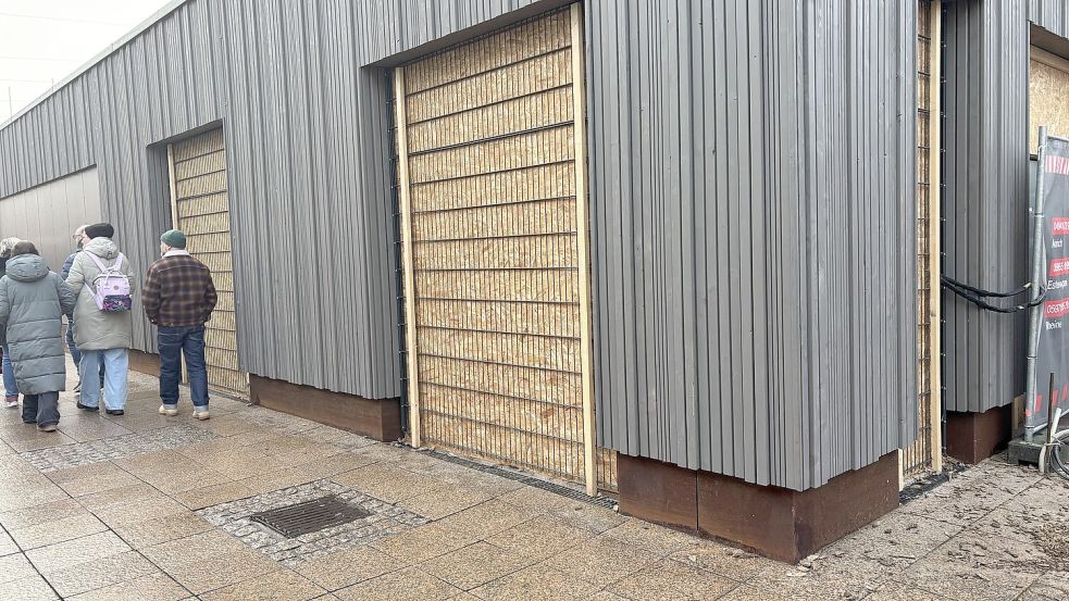 Im hinteren Teil der Markthalle ist eine städtische Fahrradgarage geplant. Zudem soll eine öffentliche Toilette für Menschen mit Beeinträchtigungen entstehen. Foto: Mieke Matthes