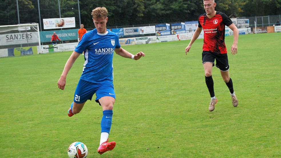 Papenburgs Nick Kassmann fällt mit einer entzündeten Sehne vorerst aus. Foto: Marco Reemts