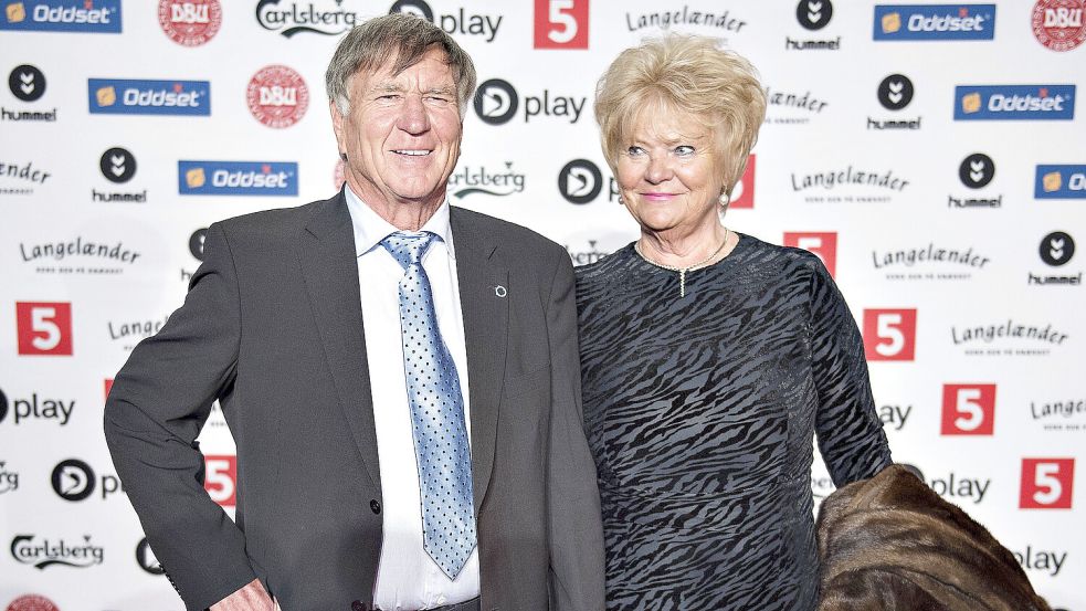 Mit seiner Frau Gitte lebte Sepp Piontek seit Jahrzehnten in der Nähe von Odense oder im Sommerhaus im Norden von Dänemark. Das Foto stammt aus dem Jahr 2017. Foto: Imago