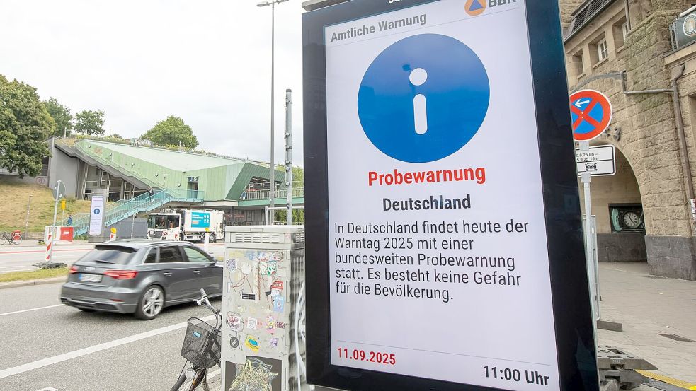 Am bundesweiten Warntag gibt es einmal jährlich einen Probealarm auf allen Kanälen. (Archivfoto) Foto: Bodo Marks