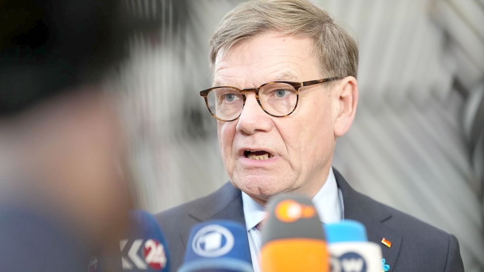 Hofft darauf, dass Ungarn seine Blockade schnell aufhebt: Deutschlands Außenminister Johann Wadephul. Foto: Virginia Mayo/AP/dpa