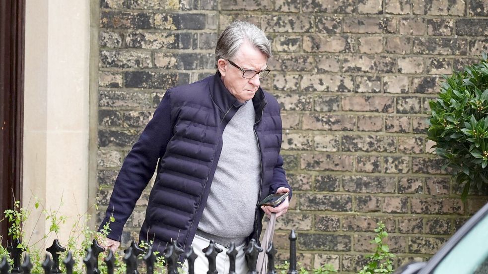 Der frühere britische US-Botschafter Peter Mandelson wurde festgenommen. (Archivbild) Foto: James Manning