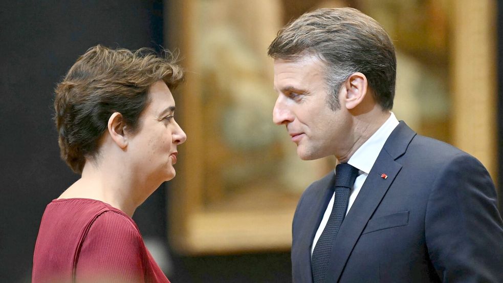 Macron nahm den Rücktritt von Des Cars an. (Archivbild) Foto: Bertrand Guay/POOL AFP/AP/dpa