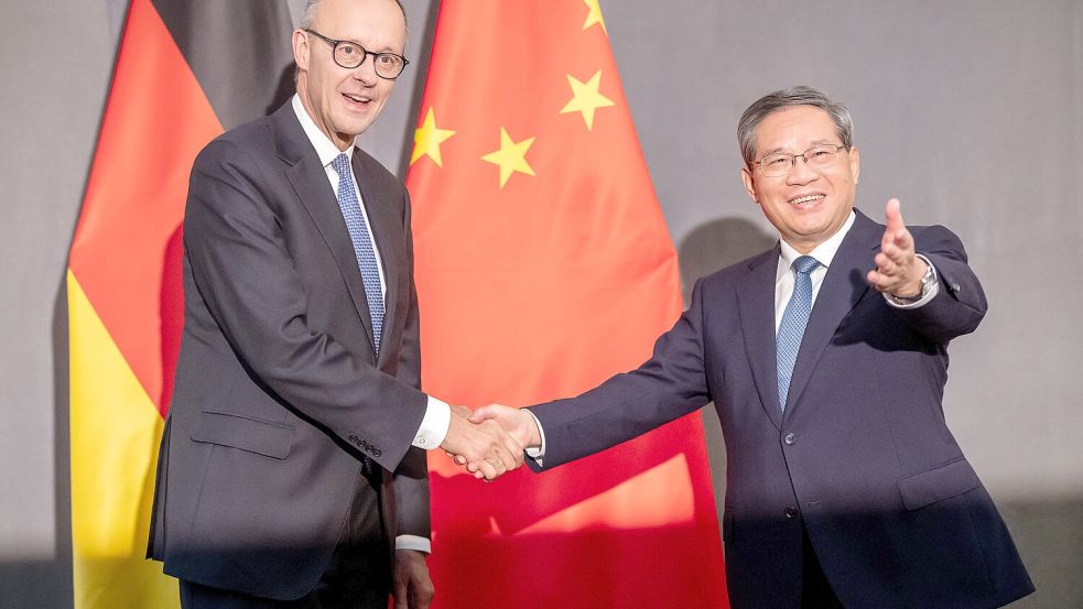Antrittsbesuch in Peking: Die Erwartungen an Bundeskanzler Friedrich Merz sind hoch. Deutschland braucht tragfähige Beziehungen zu China. Foto: dpa/Michael Kappeler