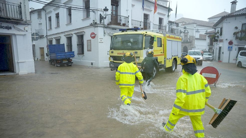 Straßen standen in Grazalema zeitweise unter Wasser. (Archivbild) Foto: Joaquín Corchero/EUROPA PRESS/d