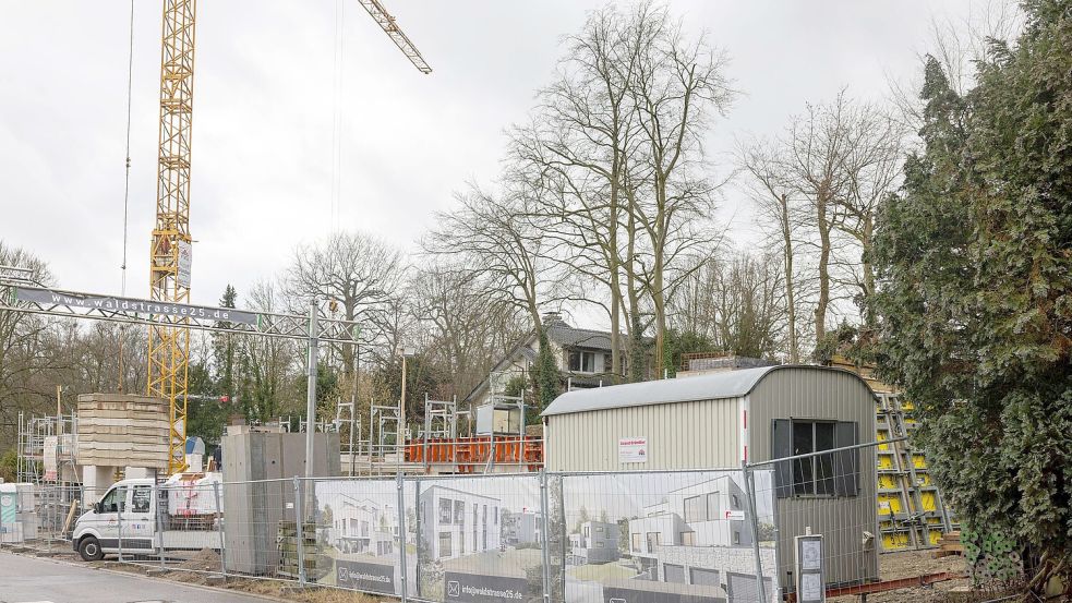 Die Bauarbeiten an der Waldstraße in Osnabrück-Lüstringen können fortgesetzt werden. Das Verwaltungsgericht Osnabrück hat die Klage eines Nachbarn abgewiesen. Foto: André Havergo