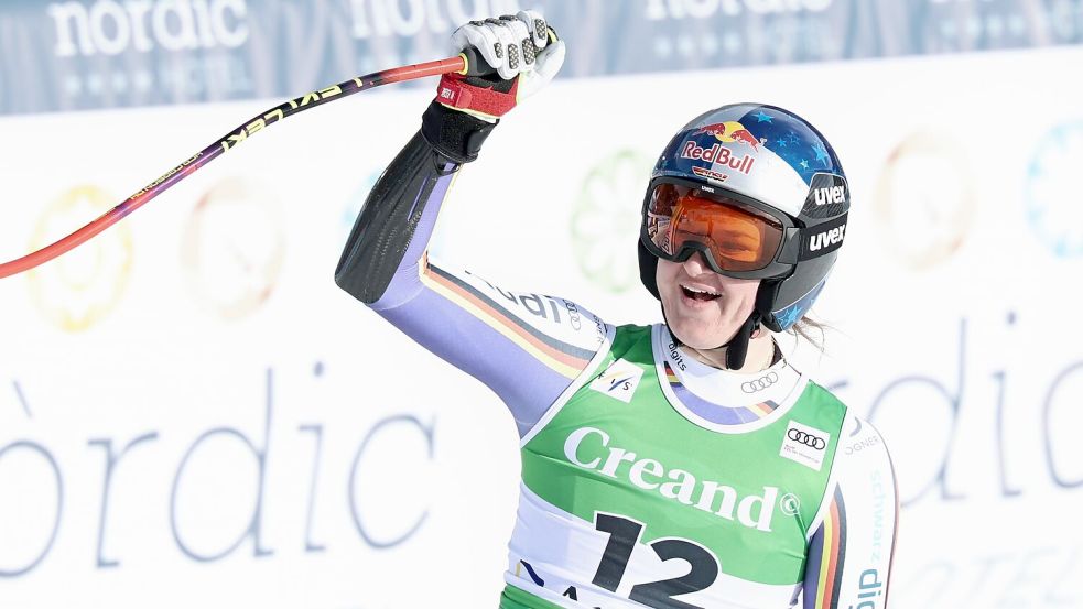 Emma Aicher zeigte in Soldeu eine famose Vorstellung. Foto: Marco Trovati/AP/dpa