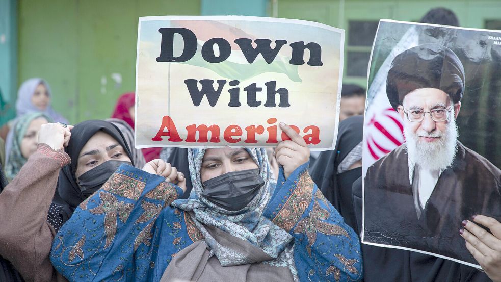 Die Angriffe der USA uns Israels auf den Iran rufen auch Proteste hervor, wie etwa in Indien. Foto: Imago/Zuma Press