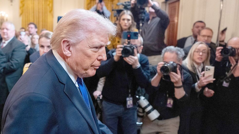 Trump will in diesem Jahr an einer wichtigen Journalisten-Veranstaltung teilnehmen. Foto: Alex Brandon/AP/dpa
