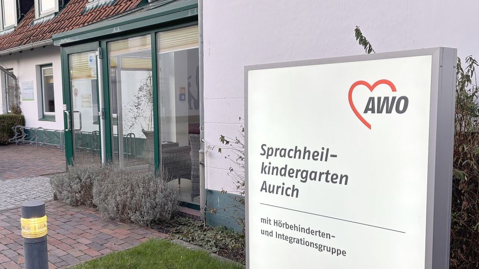 Seit mehr als 60 Jahren hat der Sprachheilkindergarten Aurich seinen Sitz am Lazarettweg in der Innenstadt. Foto: Aiko Recke