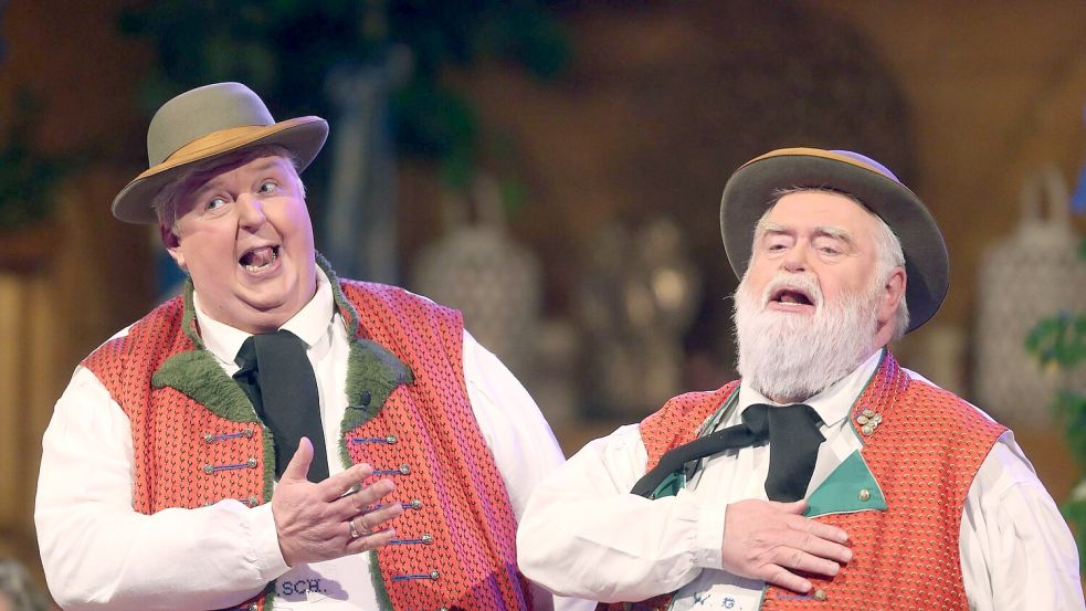 Die „Wildecker Herzbuben“ sind mit dem 1989 veröffentlichten Hit „Herzilein“ bekanntgeworden. (Archivbild) Foto: Bodo Schackow/dpa