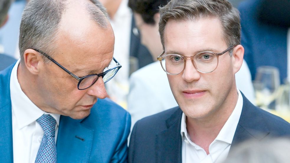 Für Merz und Hagel dürfte die Wahl in Baden-Württemberg eine Enttäuschung sein. Foto: Jens Kalaene