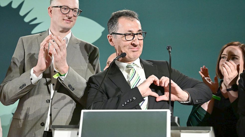 Wahlsieger Cem Özdemir bescheinigte seinen Grünen eine „fulminante Aufholjagd“. Foto: Bernd Weißbrod