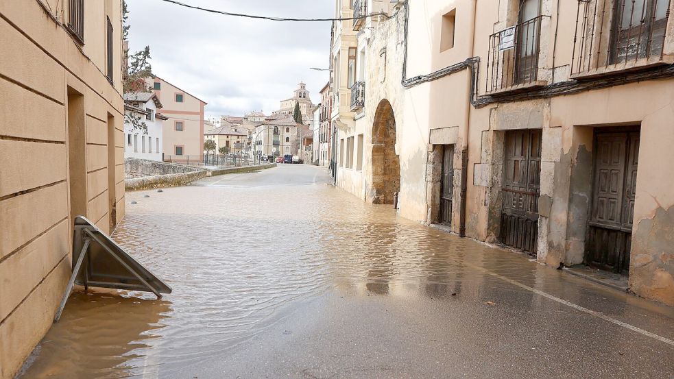 Durch starke Niederschläge gab es im Februar unter anderem in Spanien Überschwemmungen. (Archivbild) Foto: Concha Ortega Oroz/EUROPA PRESS/