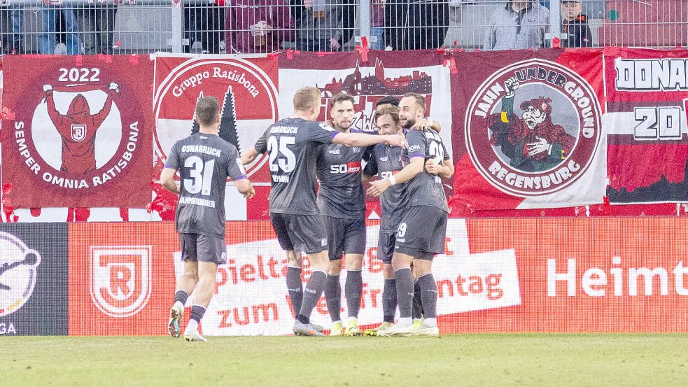 Auf dem Weg zum Aufstieg? Erfahrung in diesem Metier haben die Profis des VfL Osnabrück jedenfalls. Foto: imago/Sascha Janne