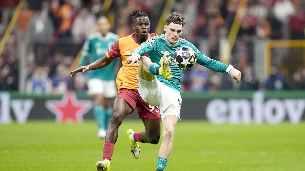 Florian Wirtz stand für Liverpool in der Anfangself gegen Galatasaray. Foto: Nick Potts