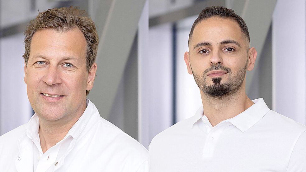 Chefarzt Dr. med Philipp Werner (links) und Oberarzt Mohannad Alsulaiman. Fotos: Akka Fotografie