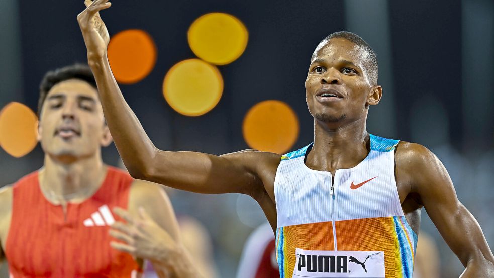 Folgen einer Geste: Warum Masalelas nationaler Rekord über 1500 Meter nicht zählt. Foto: IMAGO/NOUSHAD