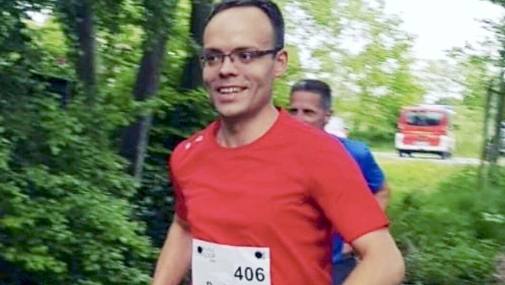 Das Foto zeigt Benjamin Hoogstraat beim Ossiloop. Foto: privat