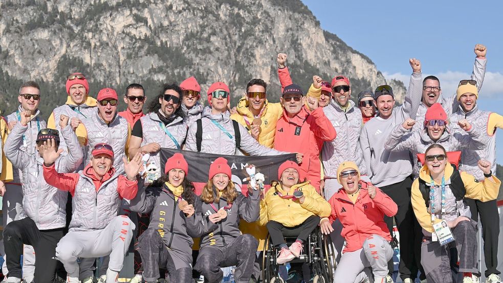 Das deutsche Team feiert in Tesero mehrere Medaillen. (Archivbild) Foto: Martin Schutt