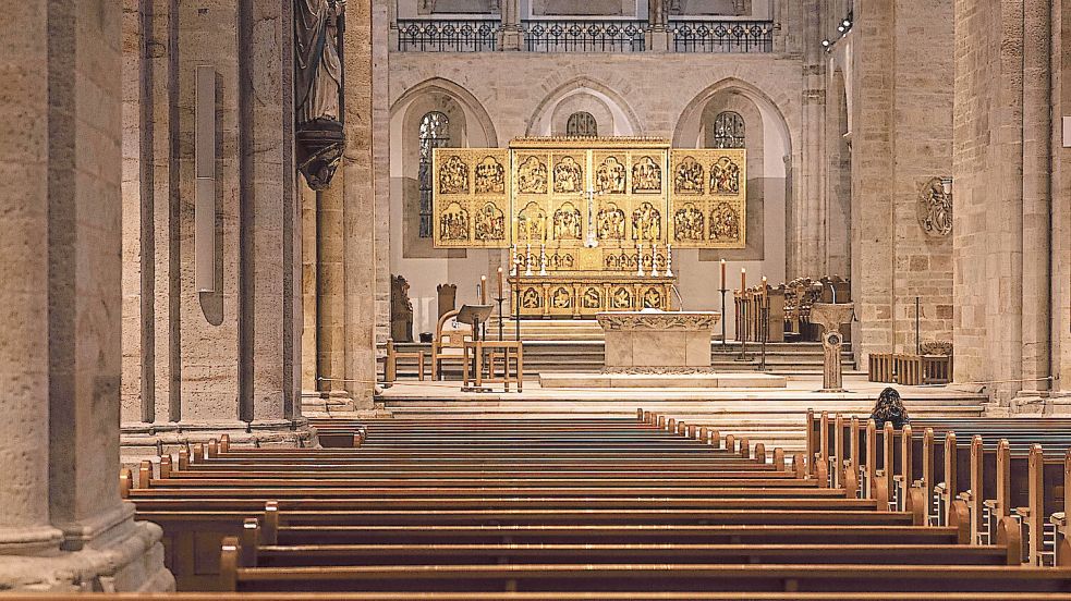 Der leere Dom St. Petrus in Osnabrück. Foto: Michael Gründel Foto: Michael Gründel