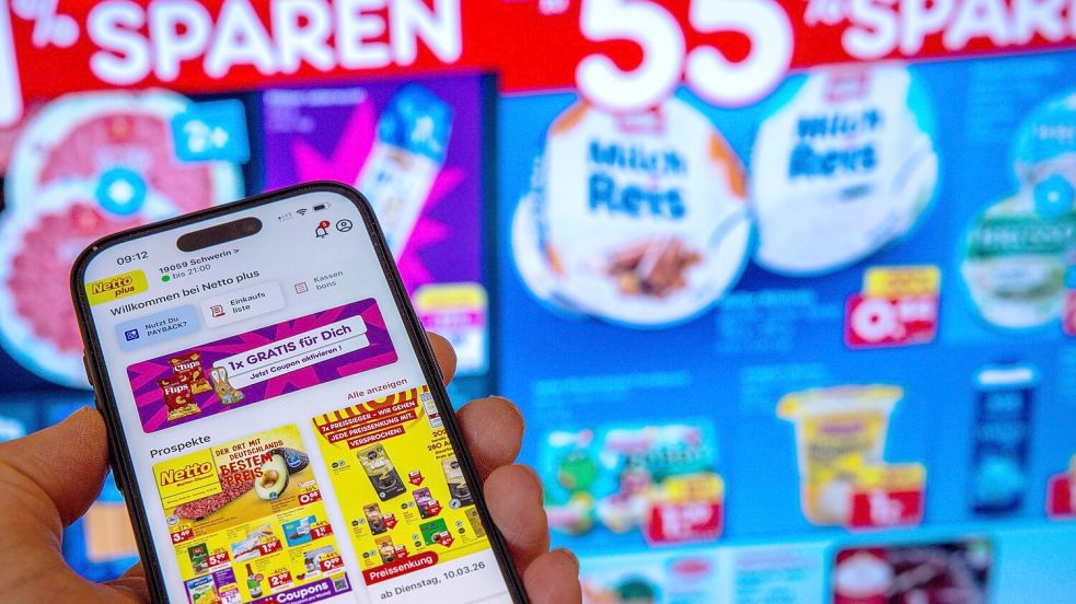 Discounter Netto bietet Kunden in seiner App zusätzliche Rabatte an. Foto: Jens Büttner